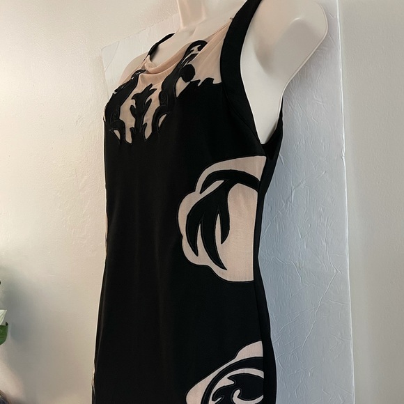 Mustard Seed Dress Black Tan Floral Size Large NWT - Picture 1 of 7